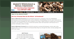 Desktop Screenshot of marioswholesalefirewood.com